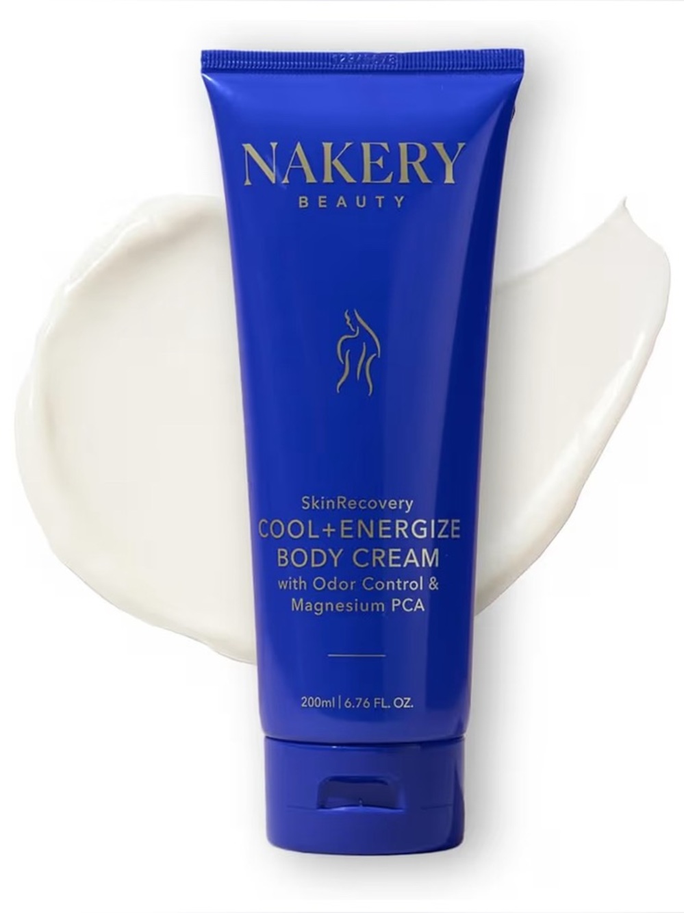 Nakery Skin Recovery Cool + Energize Body Cream with odor control & magnesium
